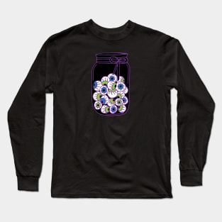 Creepy Jar of Eyeballs Long Sleeve T-Shirt